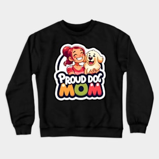 golden retriever dog mom Crewneck Sweatshirt